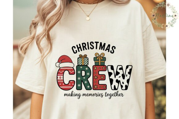 Christmas Crew Fun Sublimation Design and Illustrations