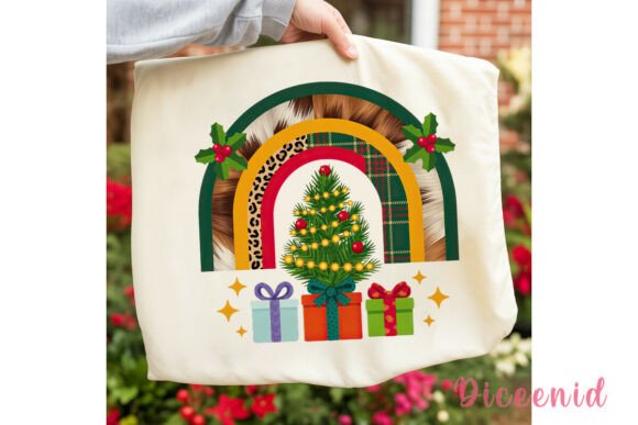 Christmas Cutie Rainbow PNG Clipart and Illustrations