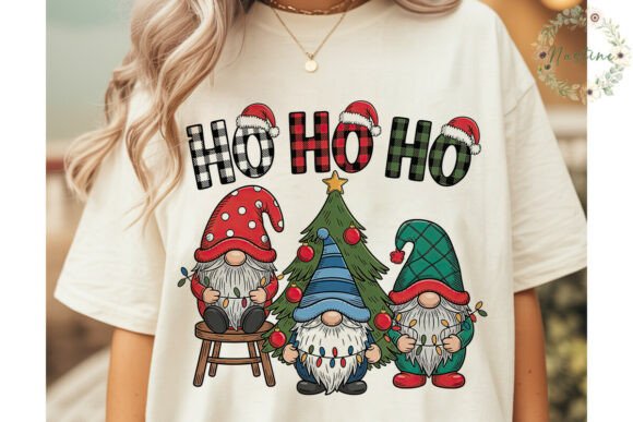 Christmas Gnome Plaid Holiday PNG Illustrations