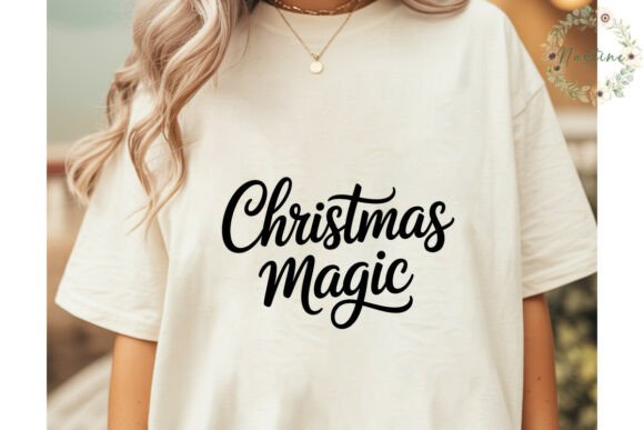 Christmas Magic Script Digital PNG Review for Embroidery Projects