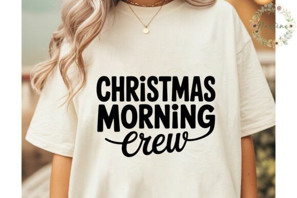 Christmas Morning Crew PNG Clipart: A Festive Graphic Design Asset for Local Businesses