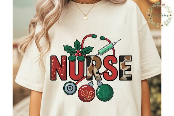 Christmas Nurse Squad Sublimation Design and Illustrations