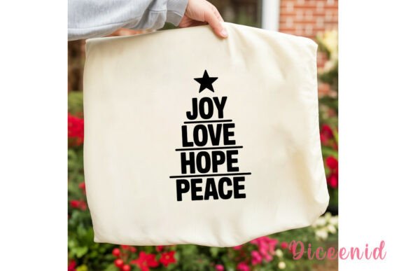 Christmas Tree Words Sublimation Design for Illustrations