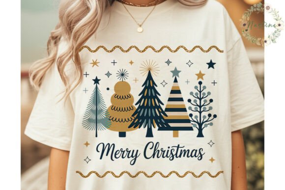 Elegant Christmas Trees PNG Clipart for Commercial Illustrations