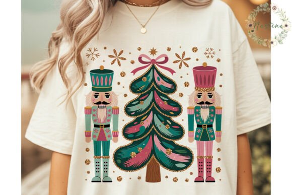 Floral Nutcracker Christmas PNG Clipart and Illustrations