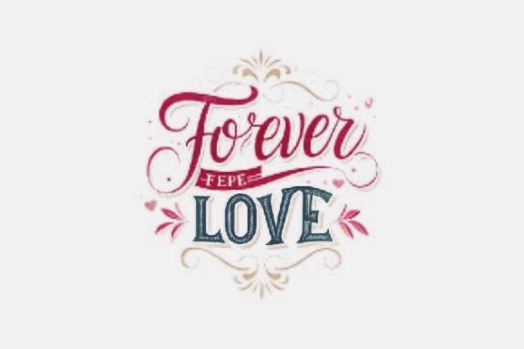 Foever Fepe Love Christmas PNG: A Festive Graphic Design Asset for Creative Projects