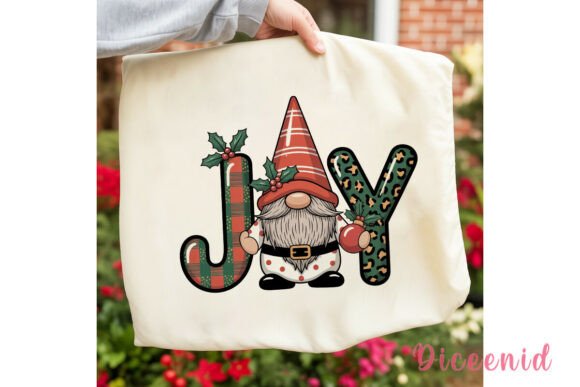 Gnome JOY Christmas Sublimation Design