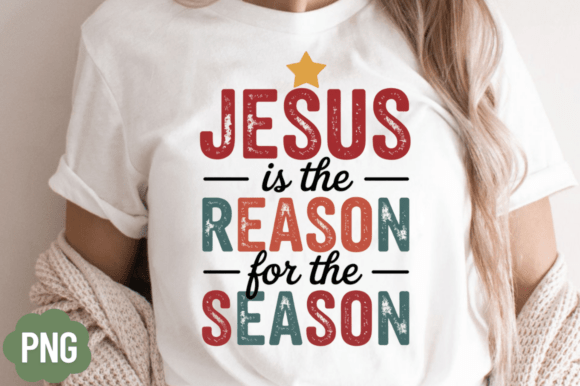 Jesus is the Season Png for Christmas: A Versatile Illustration Asset for Content Creators