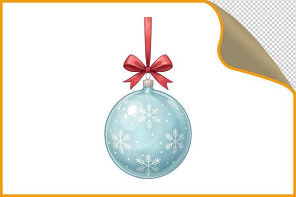 Light Blue Oval Christmas Ornament PNG: A Versatile Illustration for Holiday Branding