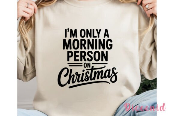 Morning Person Christmas PNG Clipart: A Seasonal Illustration Asset for Polished Content