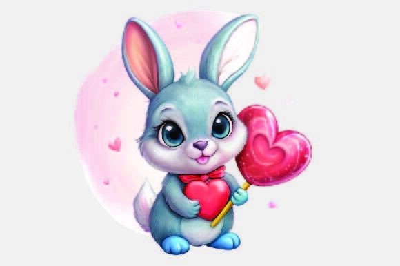 Rabbit Christmas PNG: A Festive Illustration for Handmade Business Creations