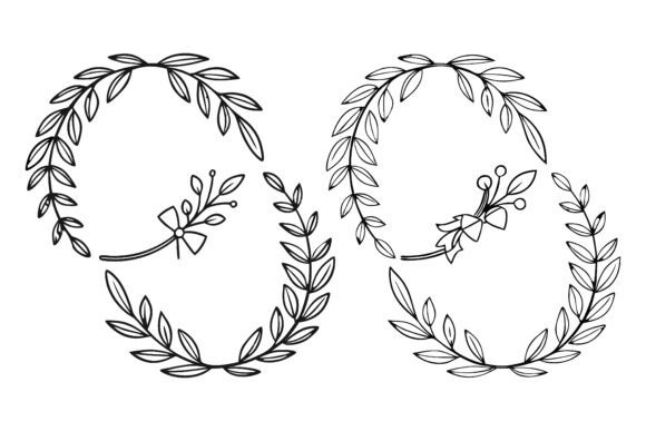 Wreath Christmas Line Art SVG Bundle for Holiday Marketing